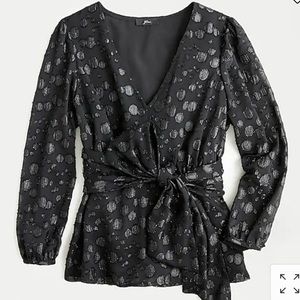 J. Crew Metallic Blouse